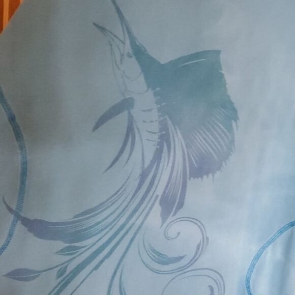 Guy Harvey Vintage Swordfish Graphic Pocketed Sleeveless Sz. L Sundress - Picture 3 of 11